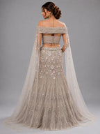 pista green lehenga