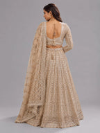designer gold lehenga