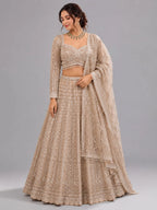 designer gold lehenga