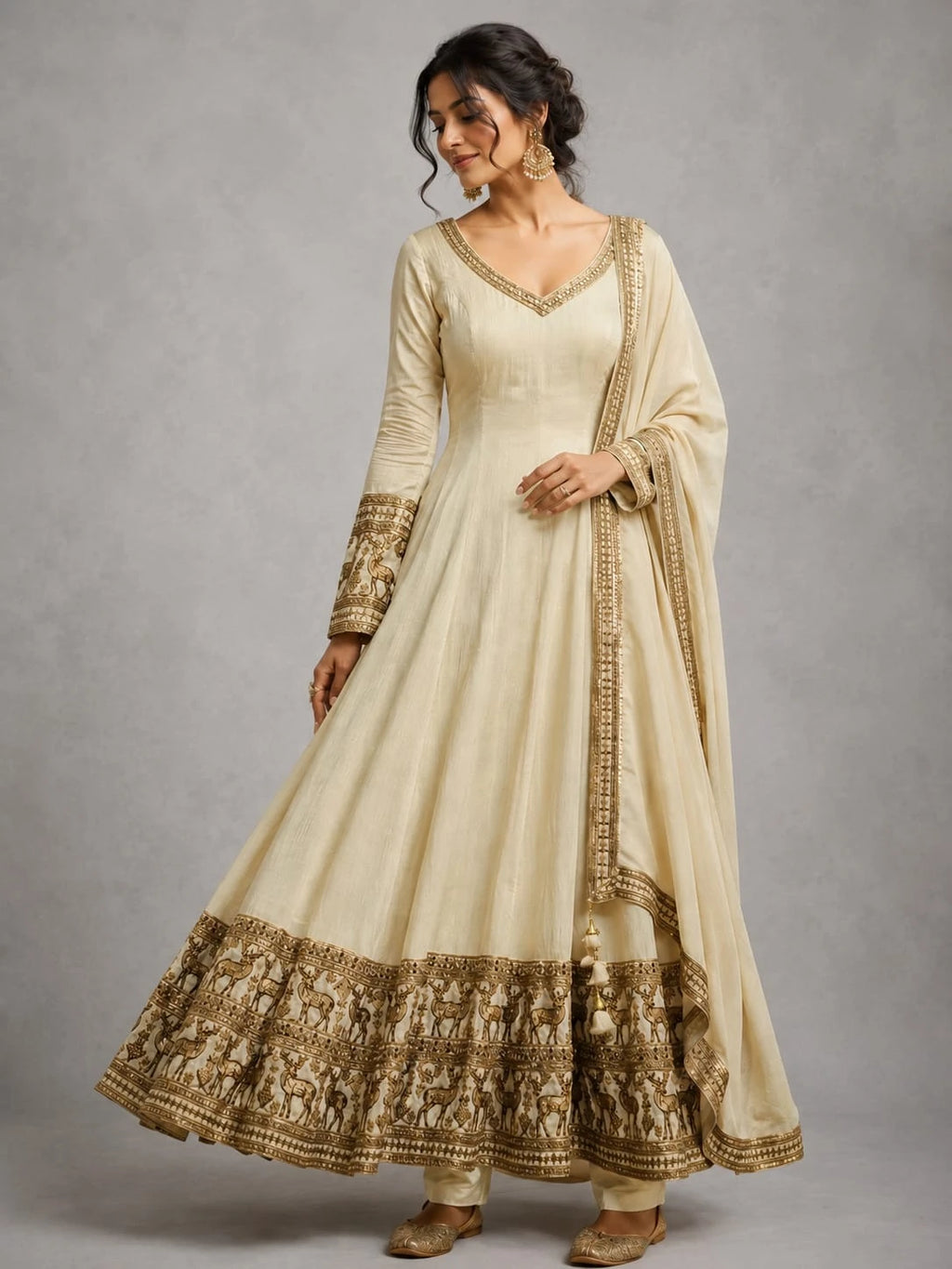 Amul ivory anarkali suit