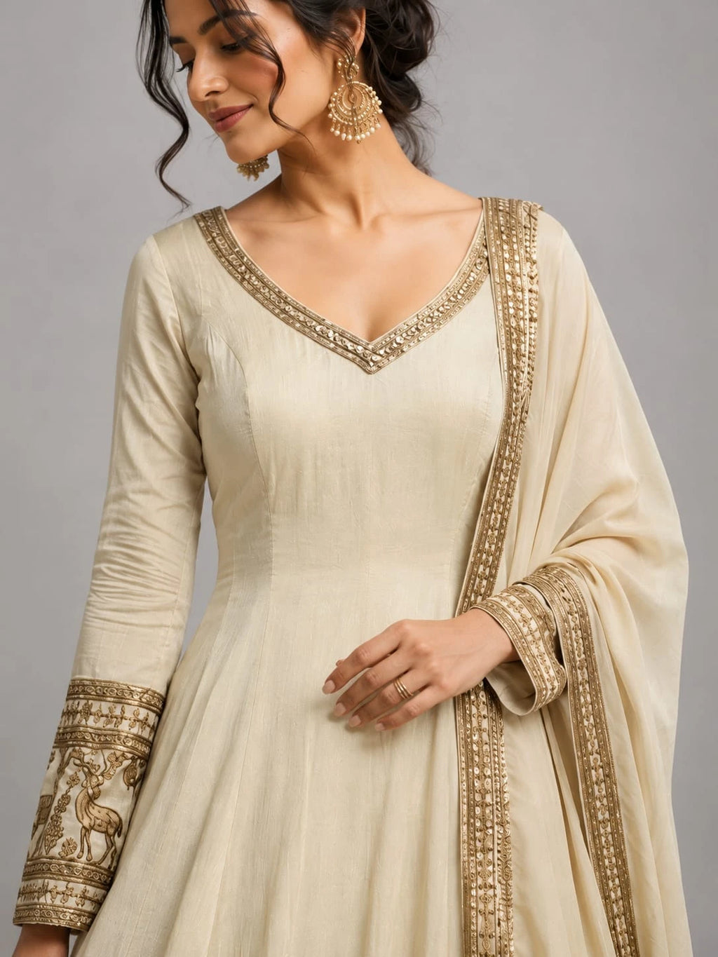 Amul ivory anarkali suit