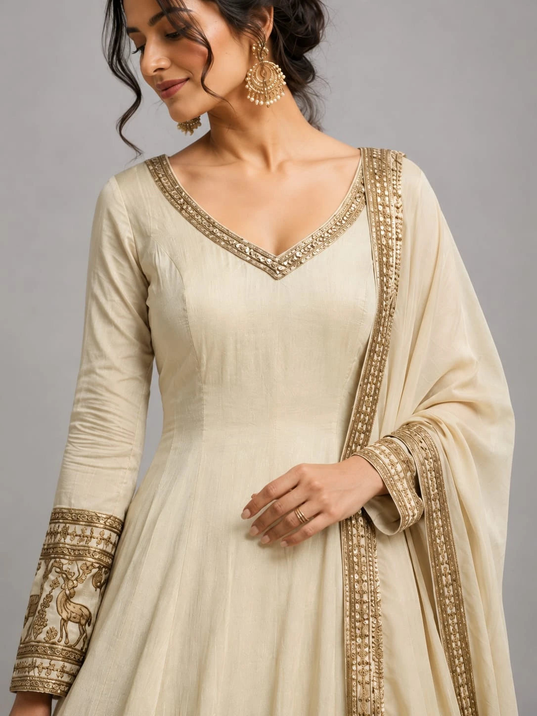 Amul ivory anarkali suit