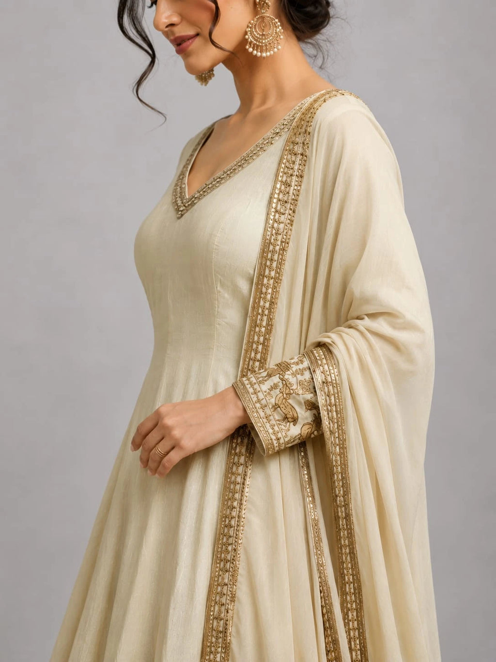 Amul ivory anarkali suit