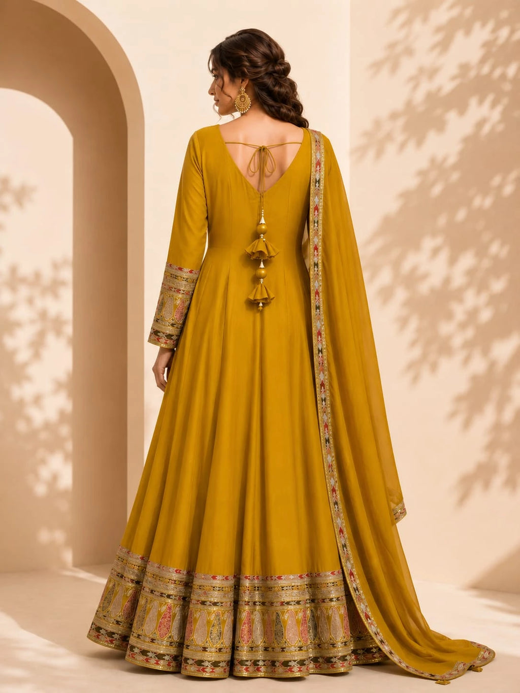liril flared anarkali suit