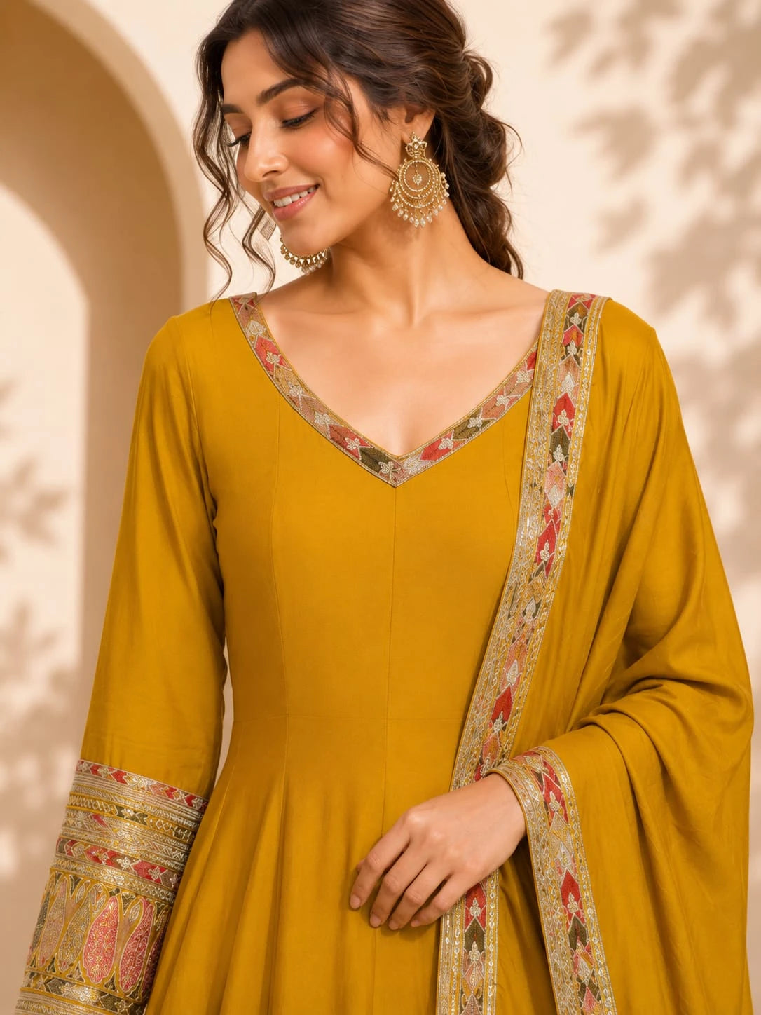 liril flared anarkali suit