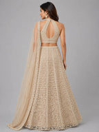 gold flared lehenga skirt