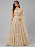 gold flared lehenga skirt