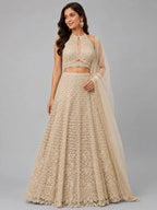 gold flared lehenga skirt