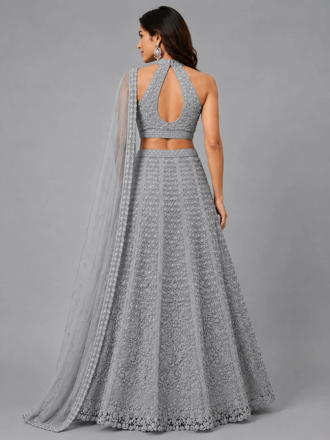 mouse flared lehenga skirt