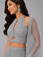 mouse flared lehenga skirt