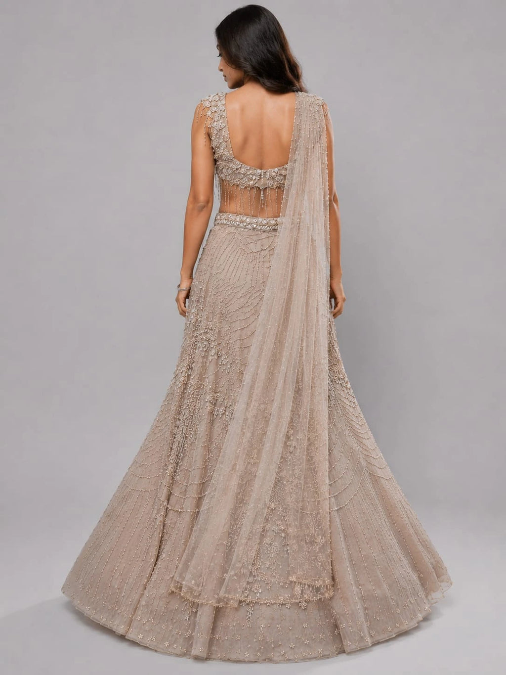 gold lehenga for women