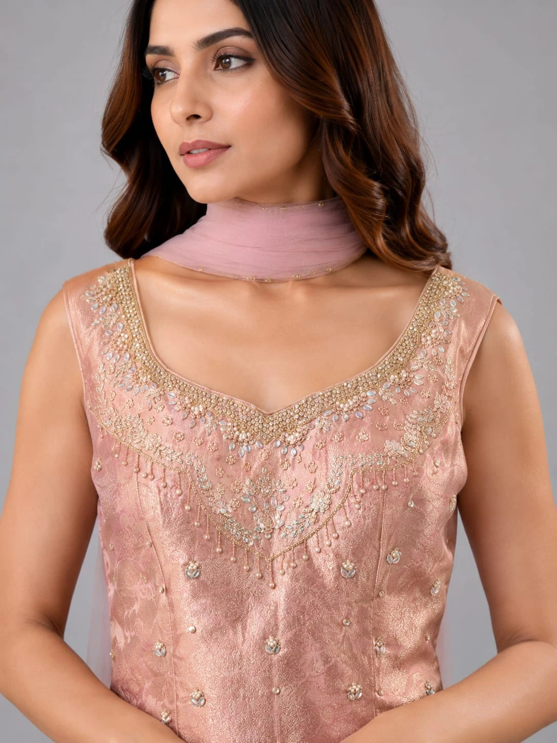 pink flared sharara pants