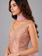 pink flared sharara pants