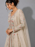 ivory indo western suit