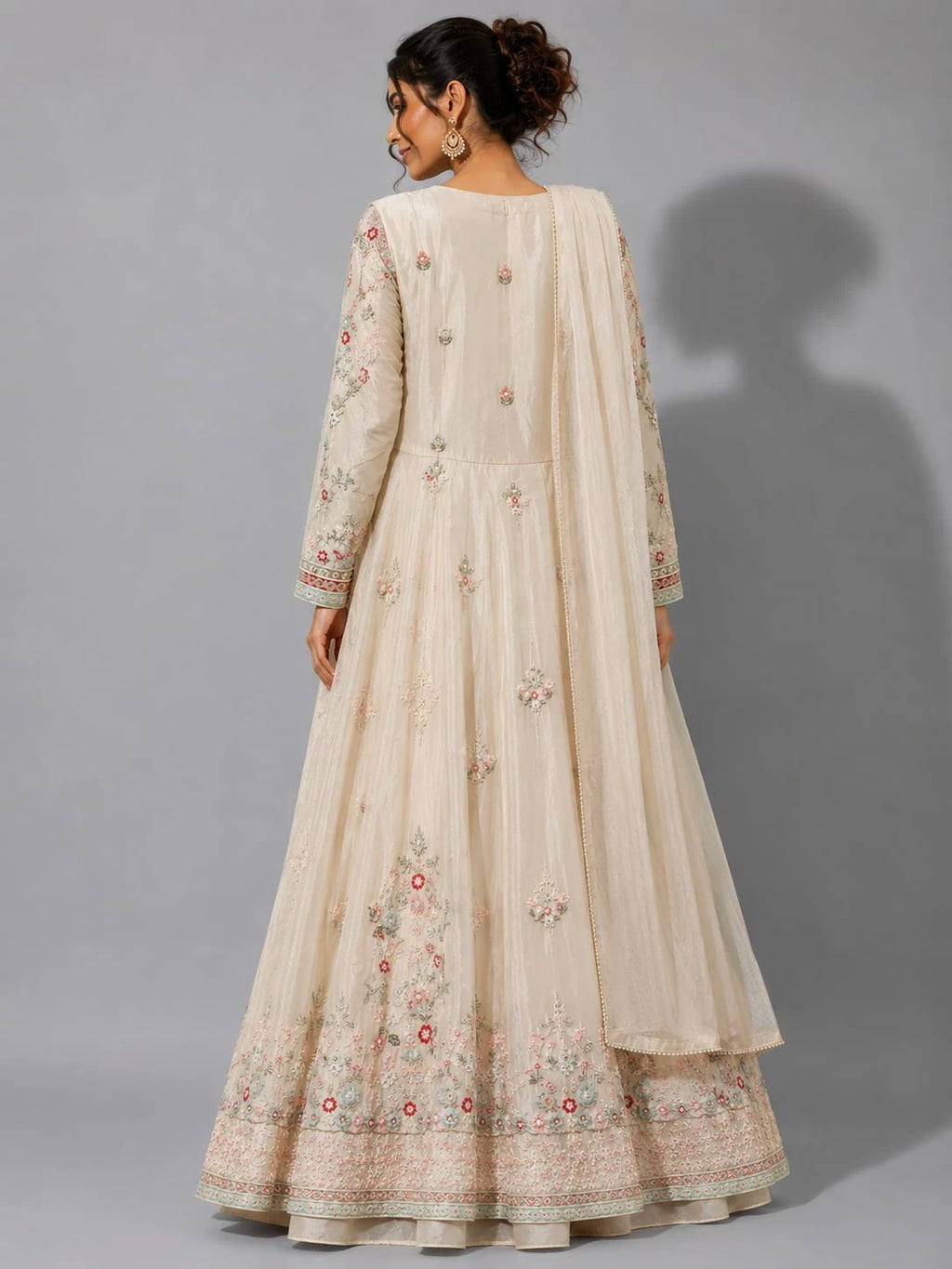 ivory indo western suit