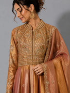 gold embroidered anarkali