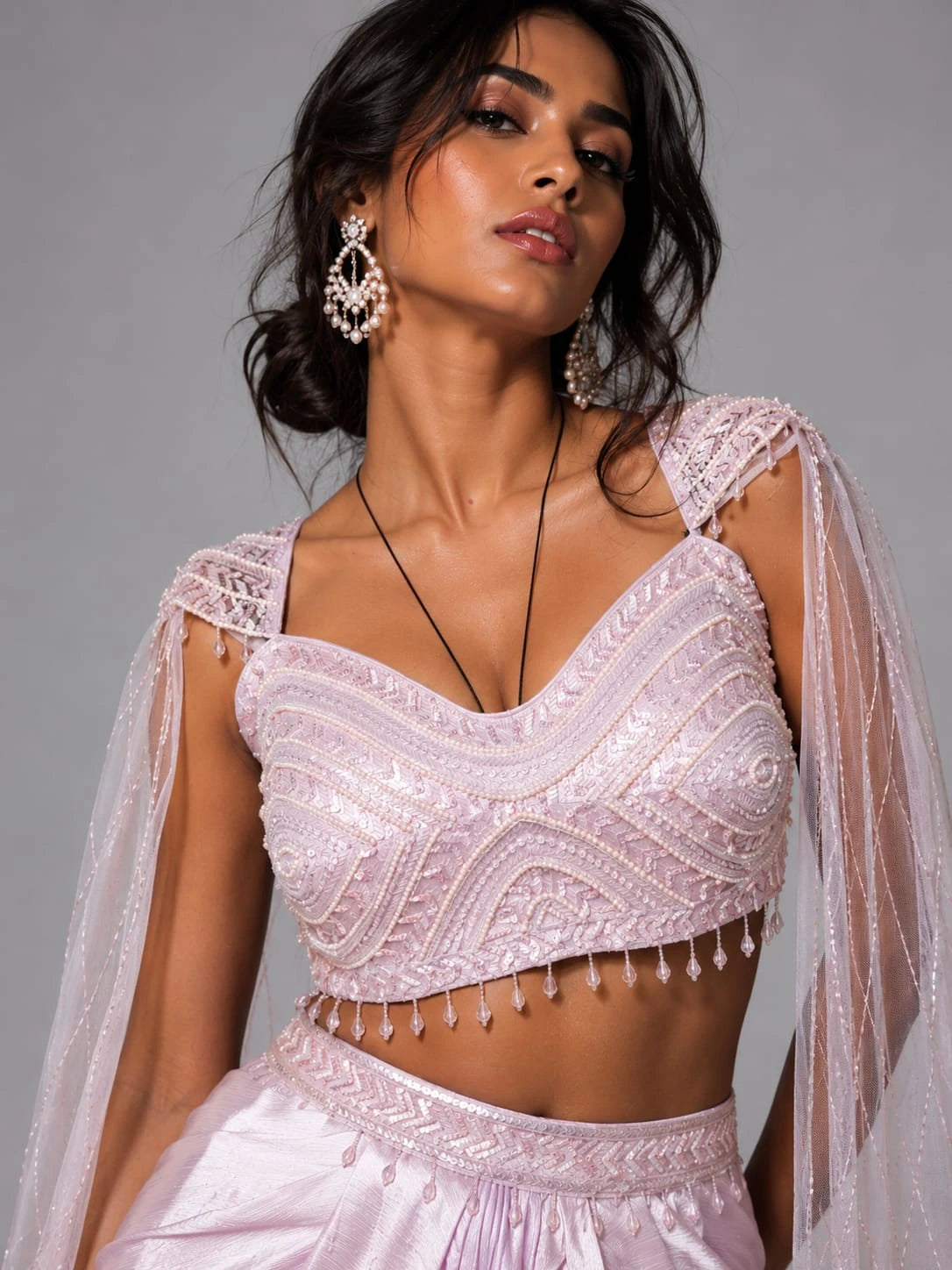 Pink Dhoti Saree