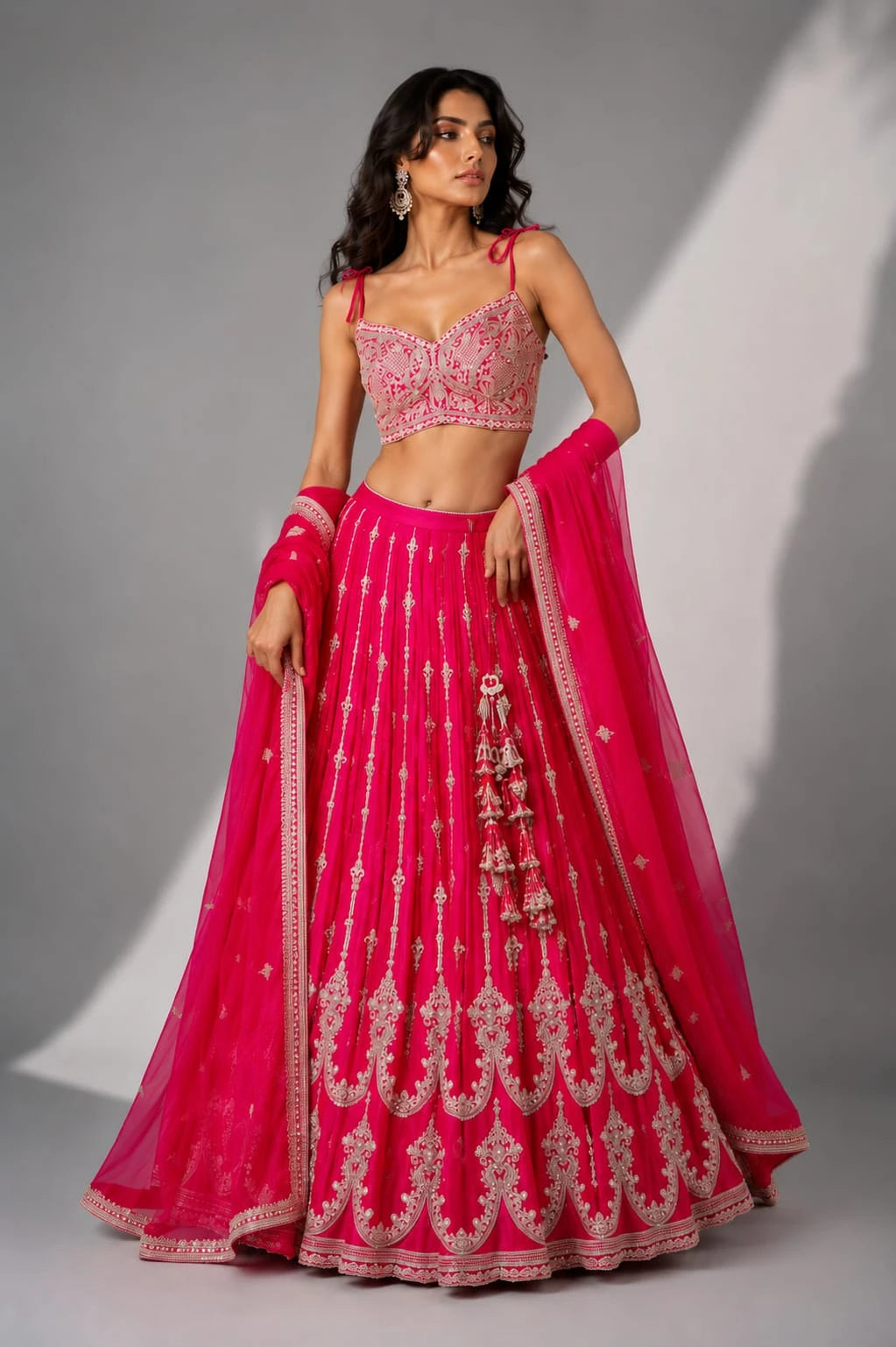 Designer Rani Pink Lehenga