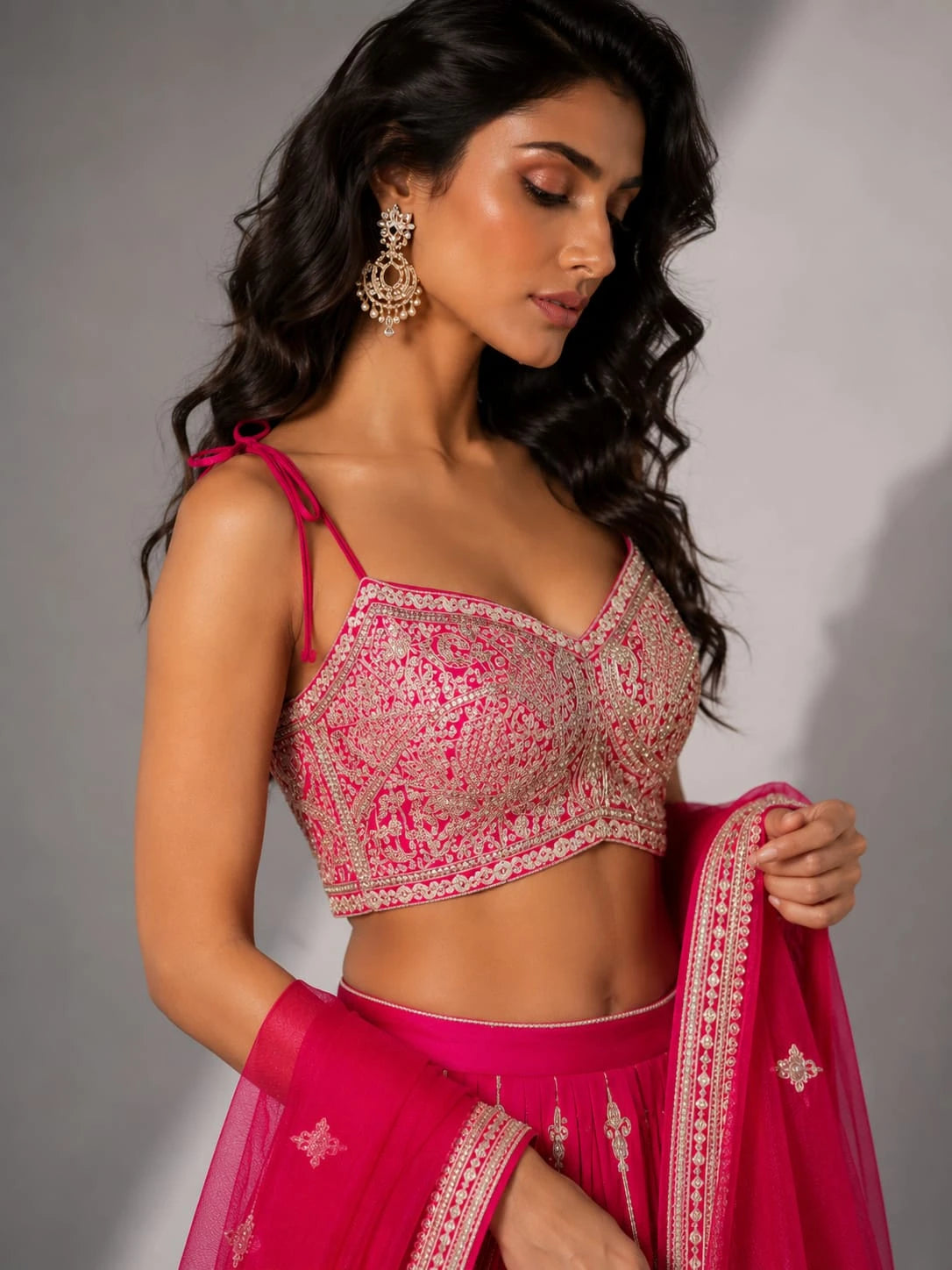 Designer Rani Pink Lehenga