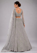 Grey wedding outfit