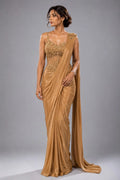 Gold Drape Saree