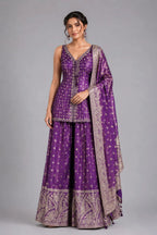purple party wear suit