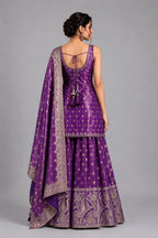 purple party wear suit