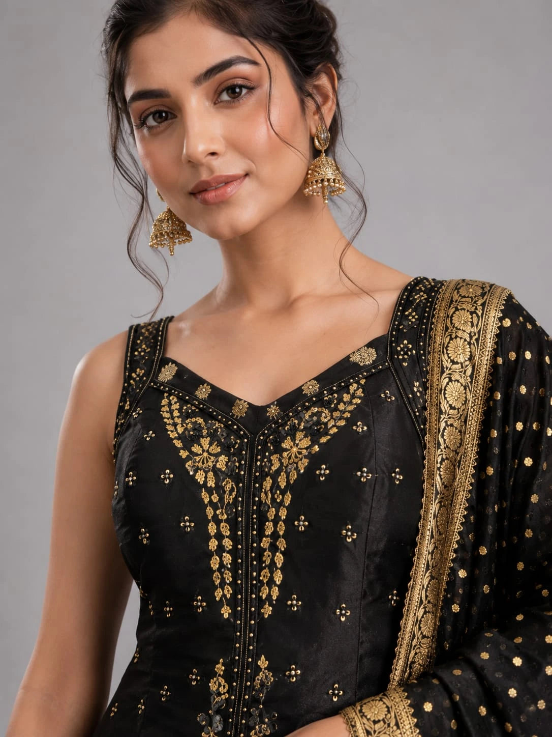 black party wear suit