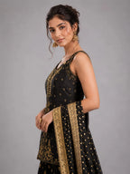 black party wear suit