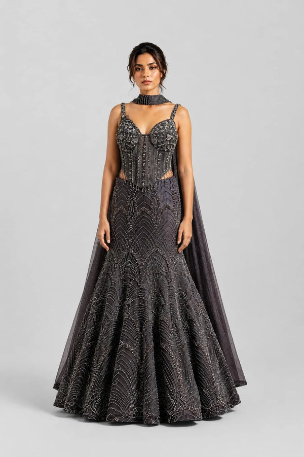 corset blouse lehenga