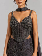 corset blouse lehenga