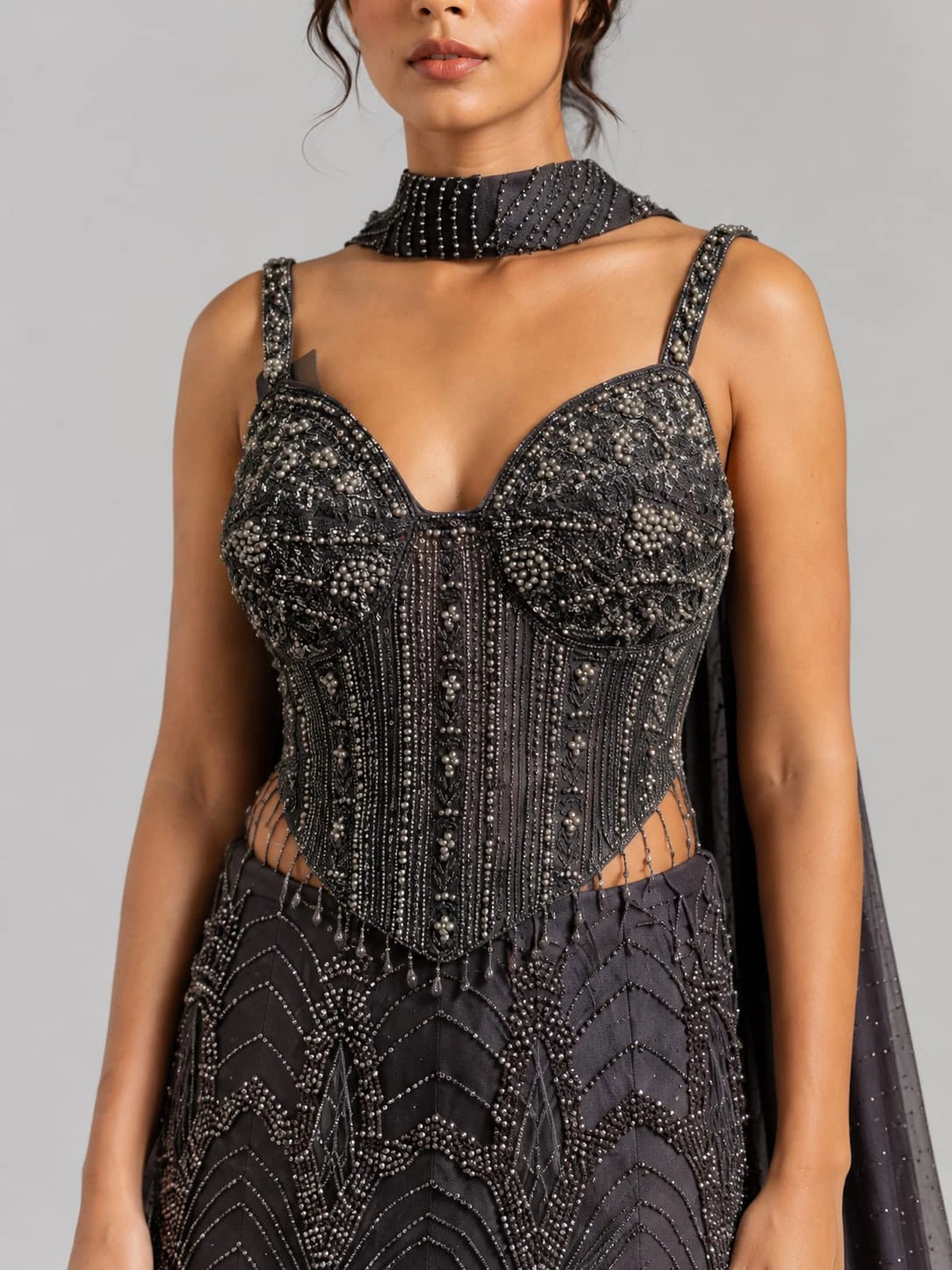 corset blouse lehenga