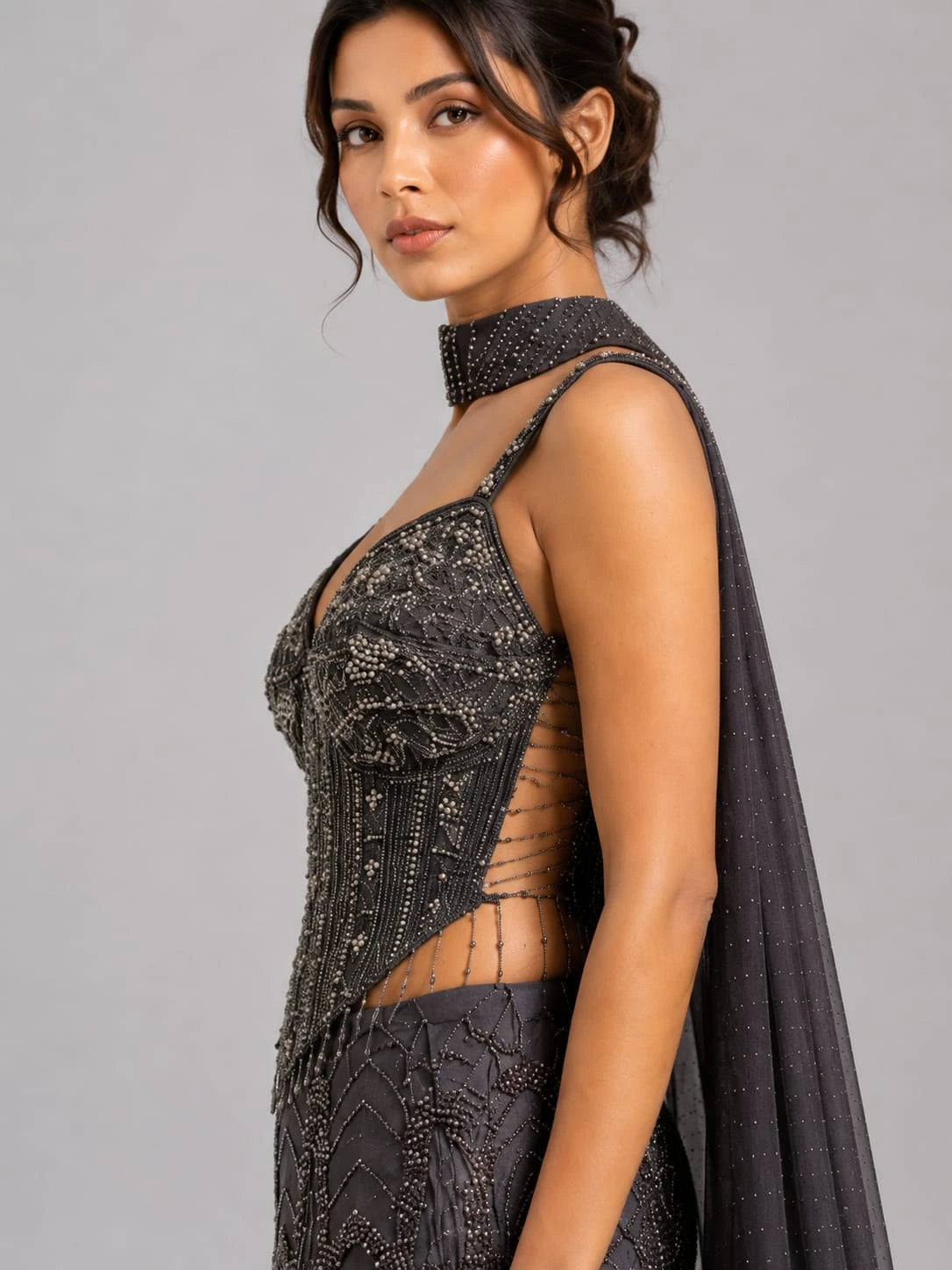 corset blouse lehenga
