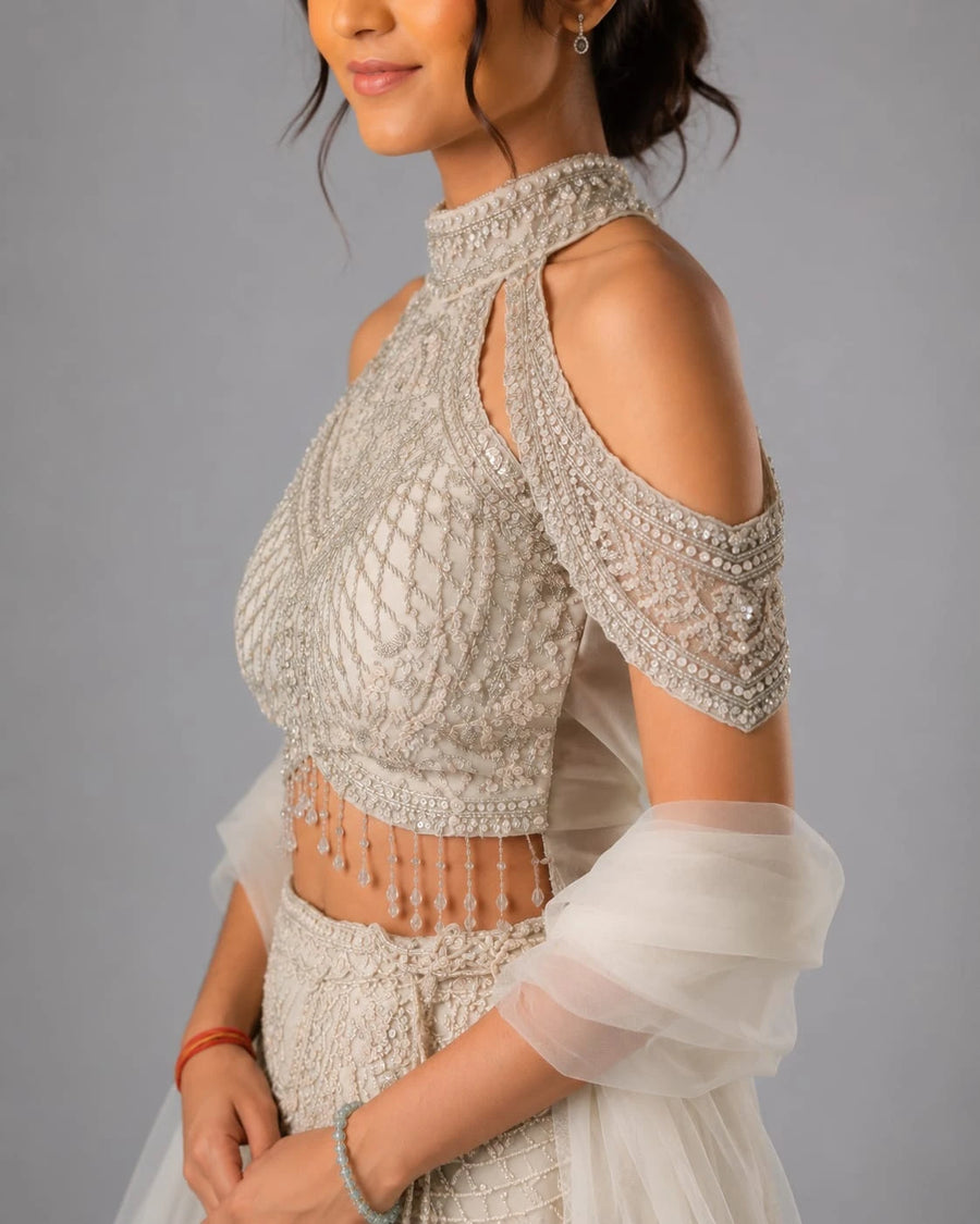 ivory lehenga