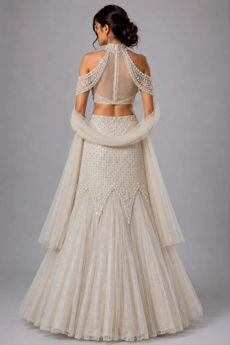ivory lehenga