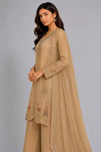 gold sharara set