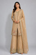 gold sharara set