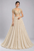 Cream Wedding Lehenga