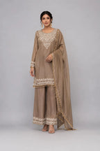 Grey Party Wear Sharara