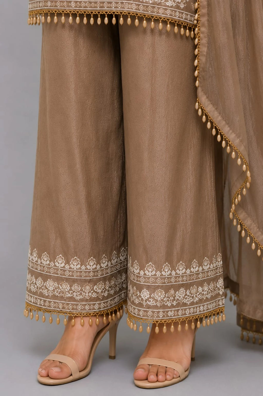Grey Party Wear Sharara