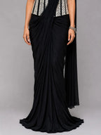 Black Corset Saree