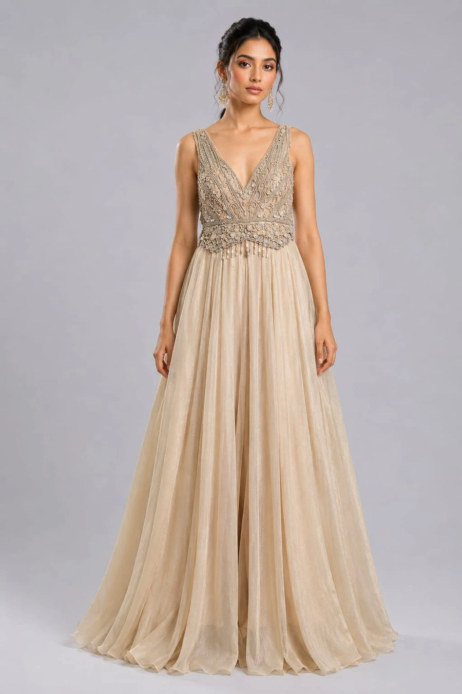 Gold Ethnic Jumpsuit