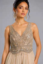 Gold Ethnic Jumpsuit