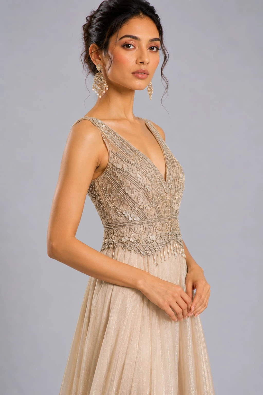 Gold Ethnic Jumpsuit