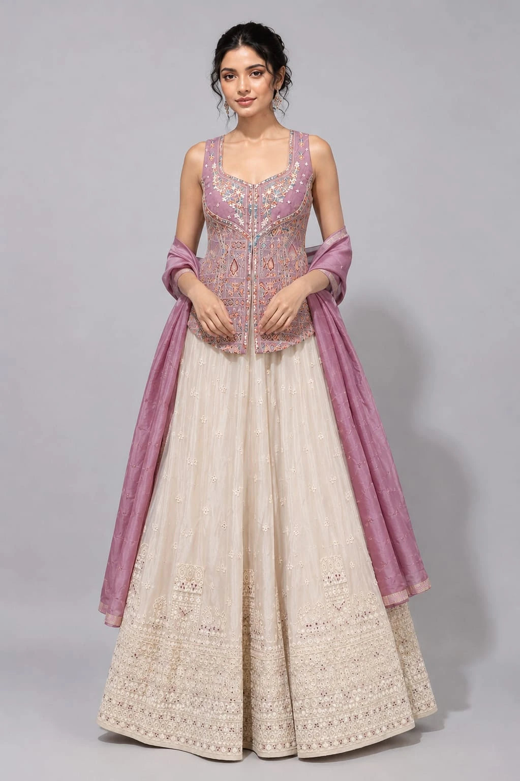 Lavender Lehenga Set