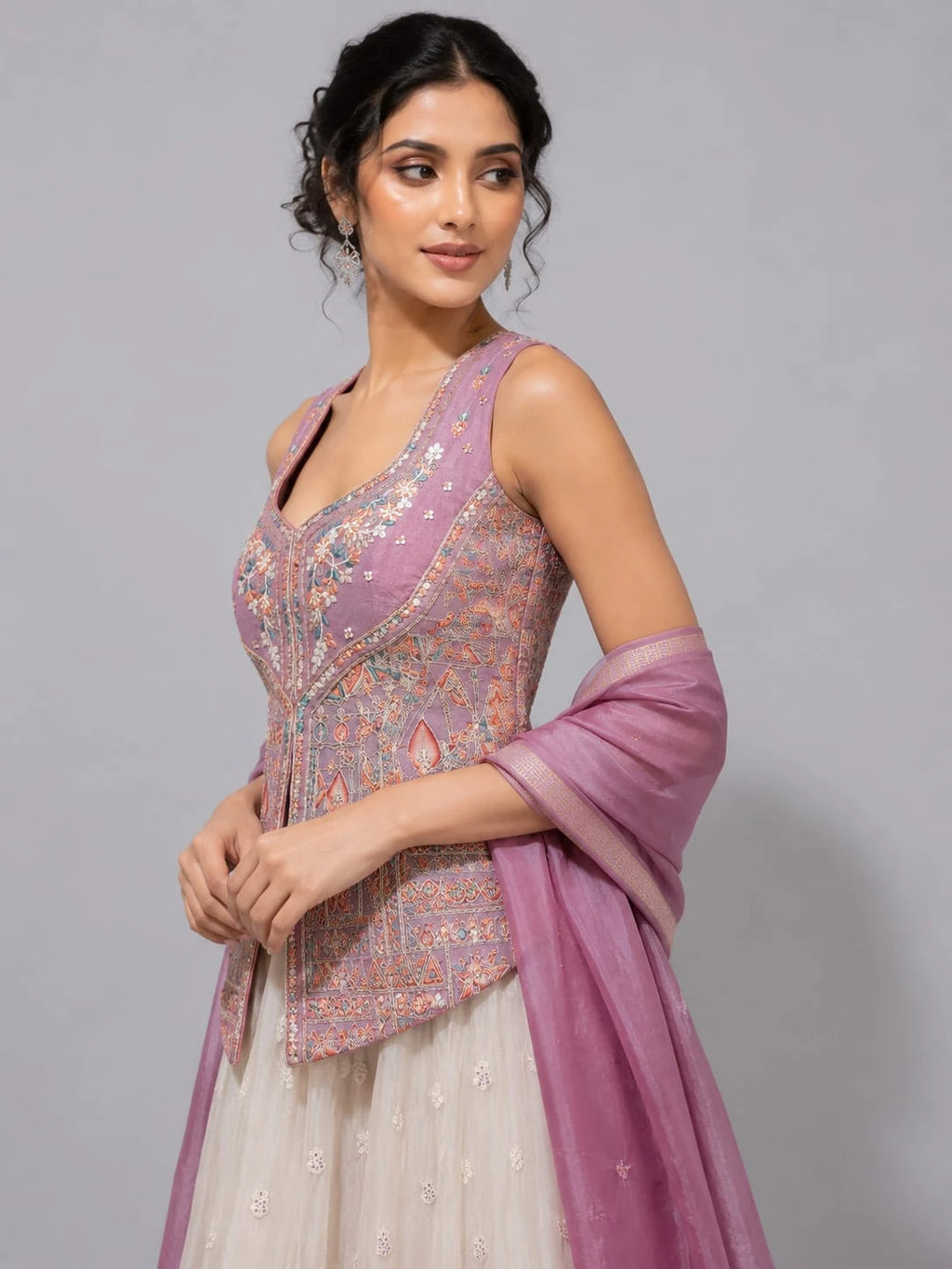 Lavender Lehenga Set