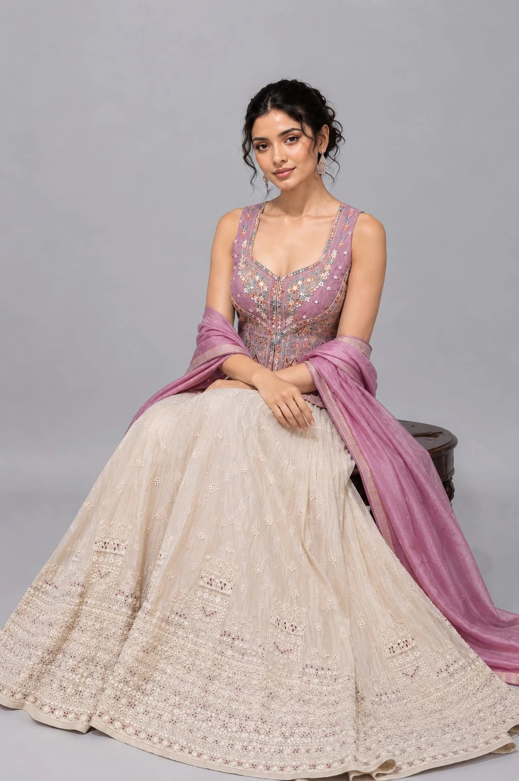 Lavender Lehenga Set