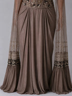 grey dhoti set
