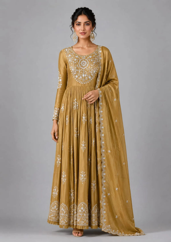 Designer Dusty Anarkali