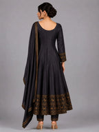 Party Wear Grey Anarkali